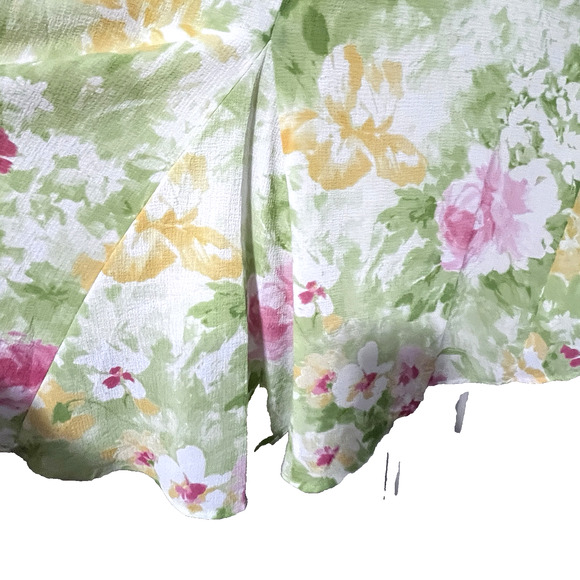 Emma James Skirt SZ 10 Petite Hi Lo Pastel Water Colors Fairy Whimsey Romantic - Picture 4 of 12